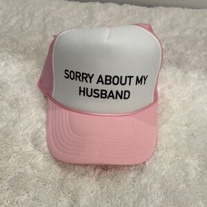 Pink and White Trucker Hat